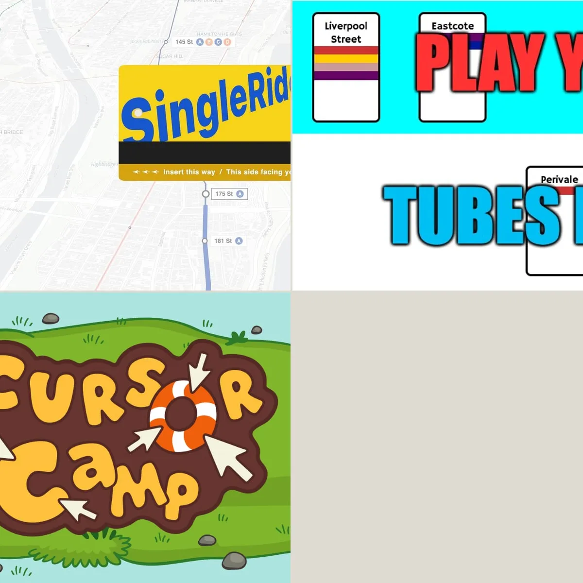 Six games inside a single tab