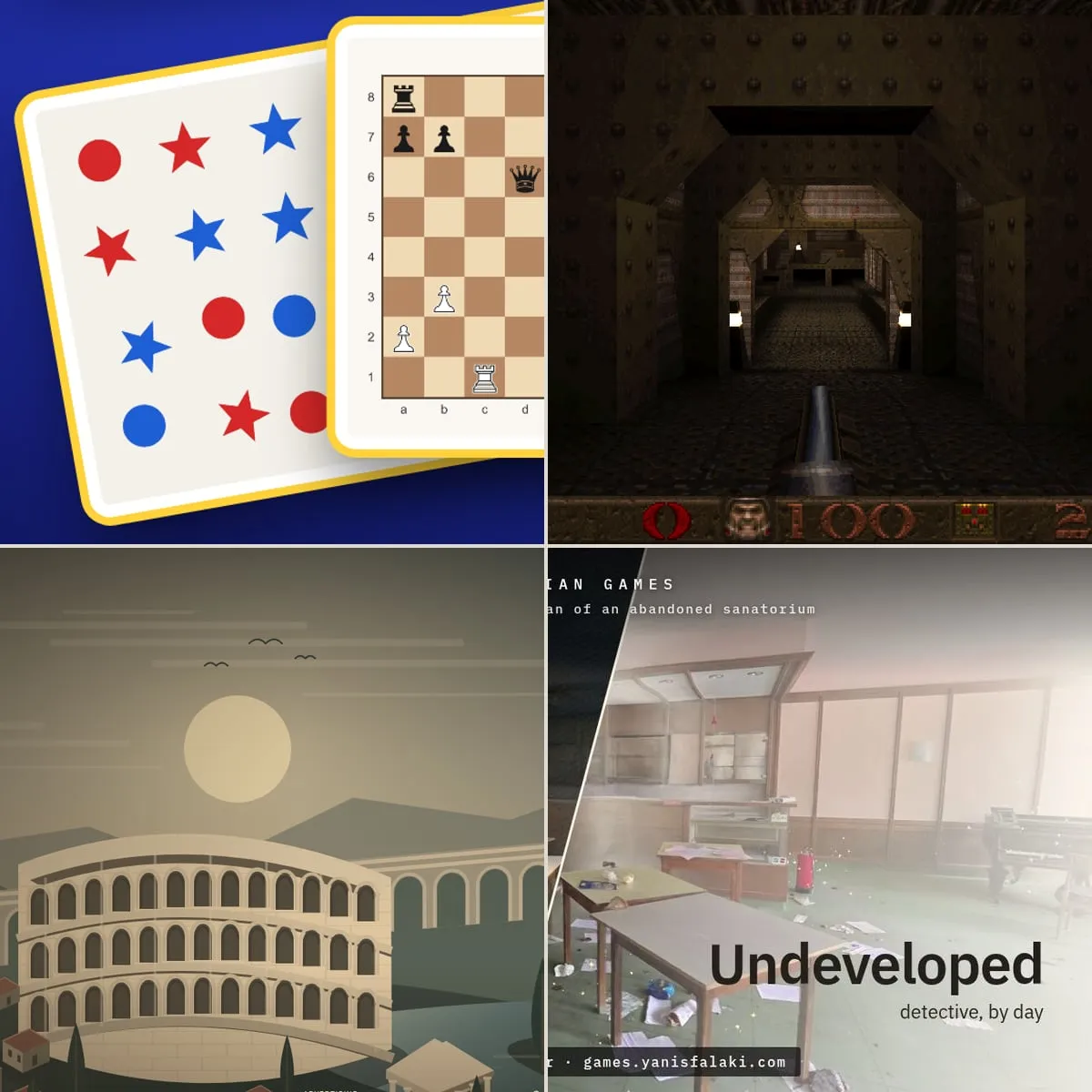 Games inside a single tab
