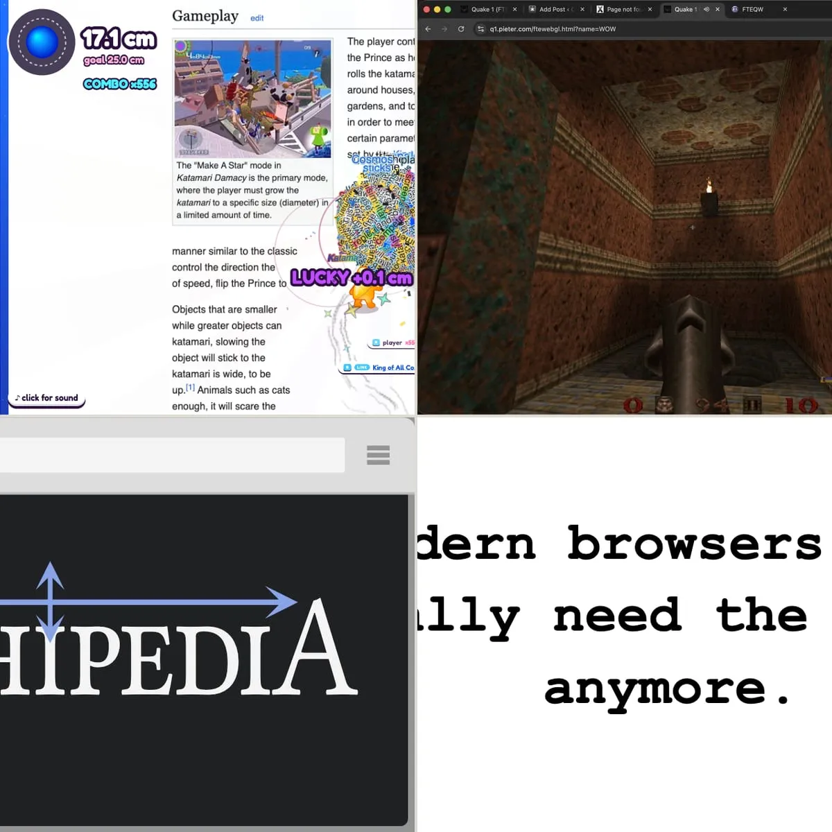 The browser was not supposed to do that