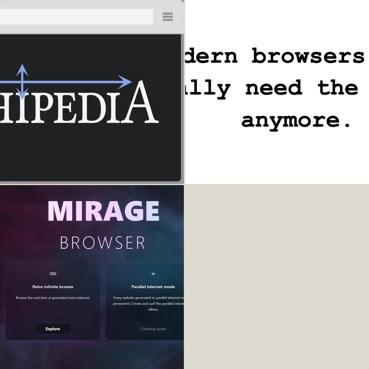 The browser was not supposed to do that