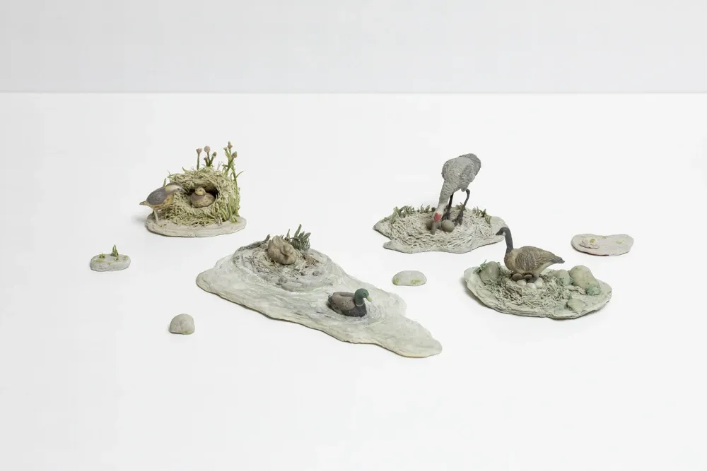 Saya Irie's Eraser Shaving Sculptures