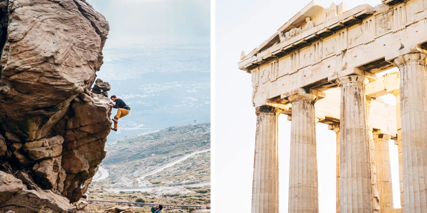 Rock climbing in Athens