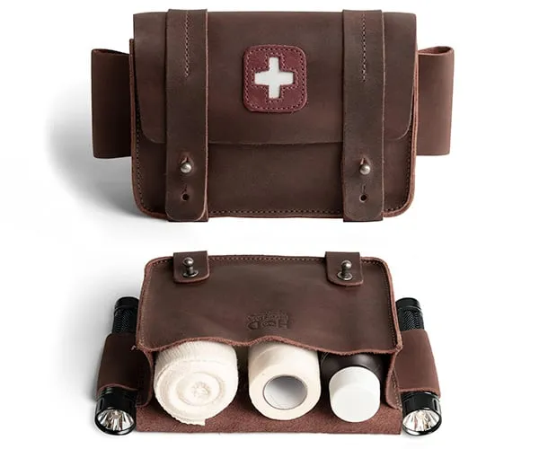 Hide & Drink Leather First Aid Bag