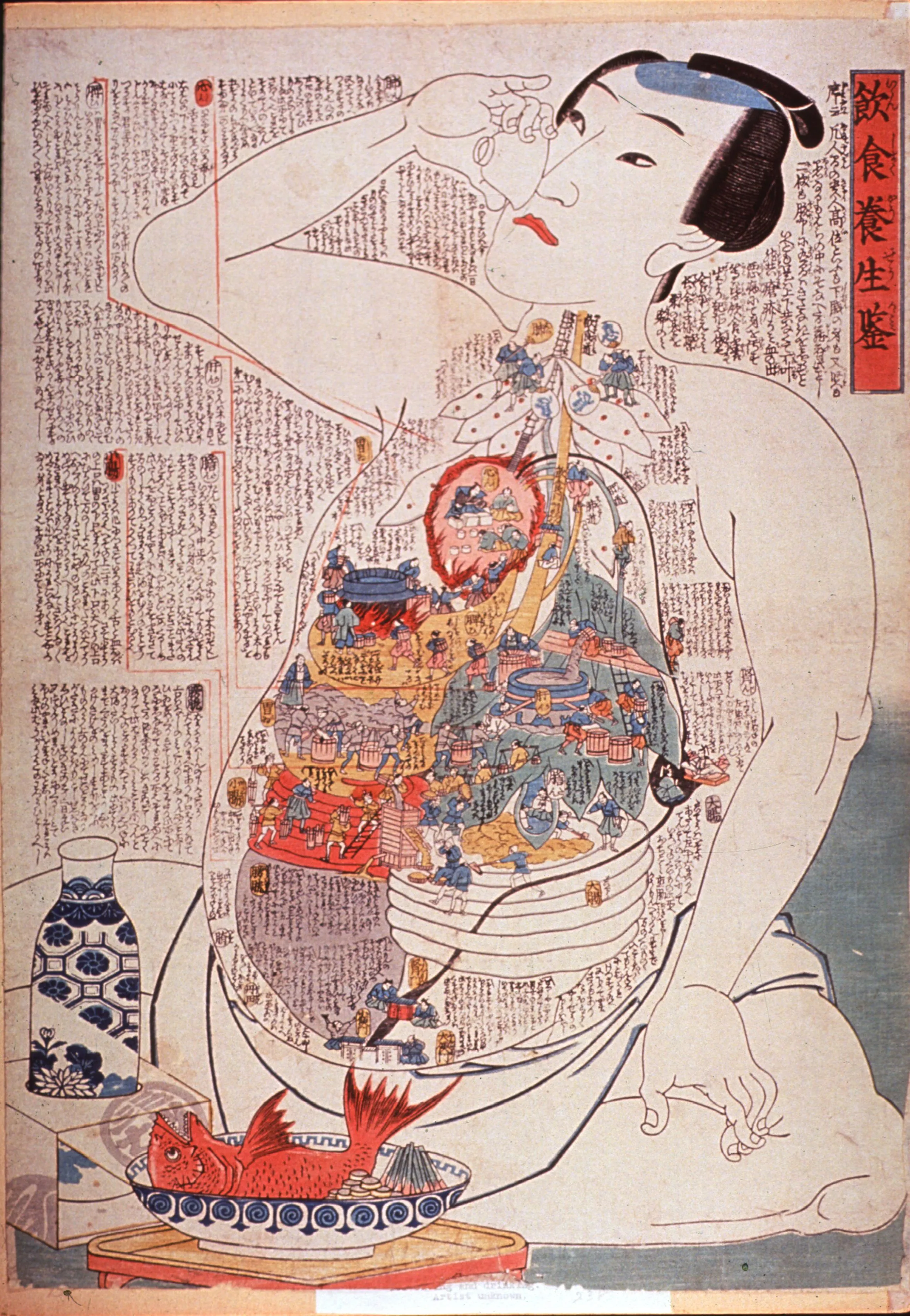 Japanese Anatomical Woodblock Prints