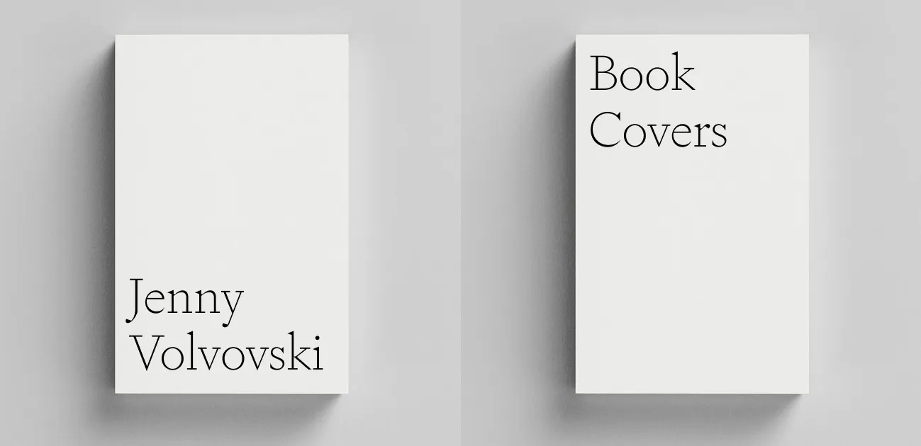 Jenny Volvovski's Unsolicited Book Covers