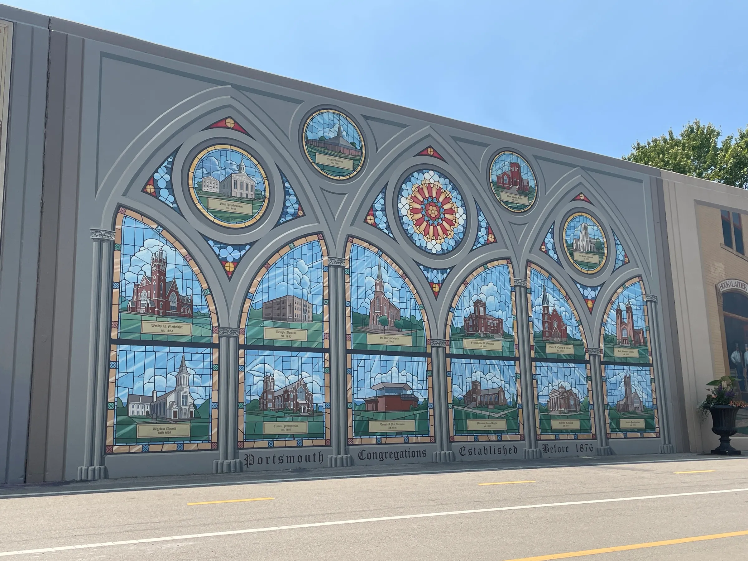 Portsmouth Flood Wall Murals