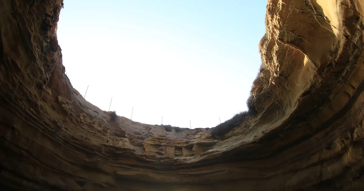 Sunset Cliffs Open Ceiling Cave