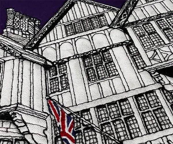 Ali Hill's Embroidered Buildings