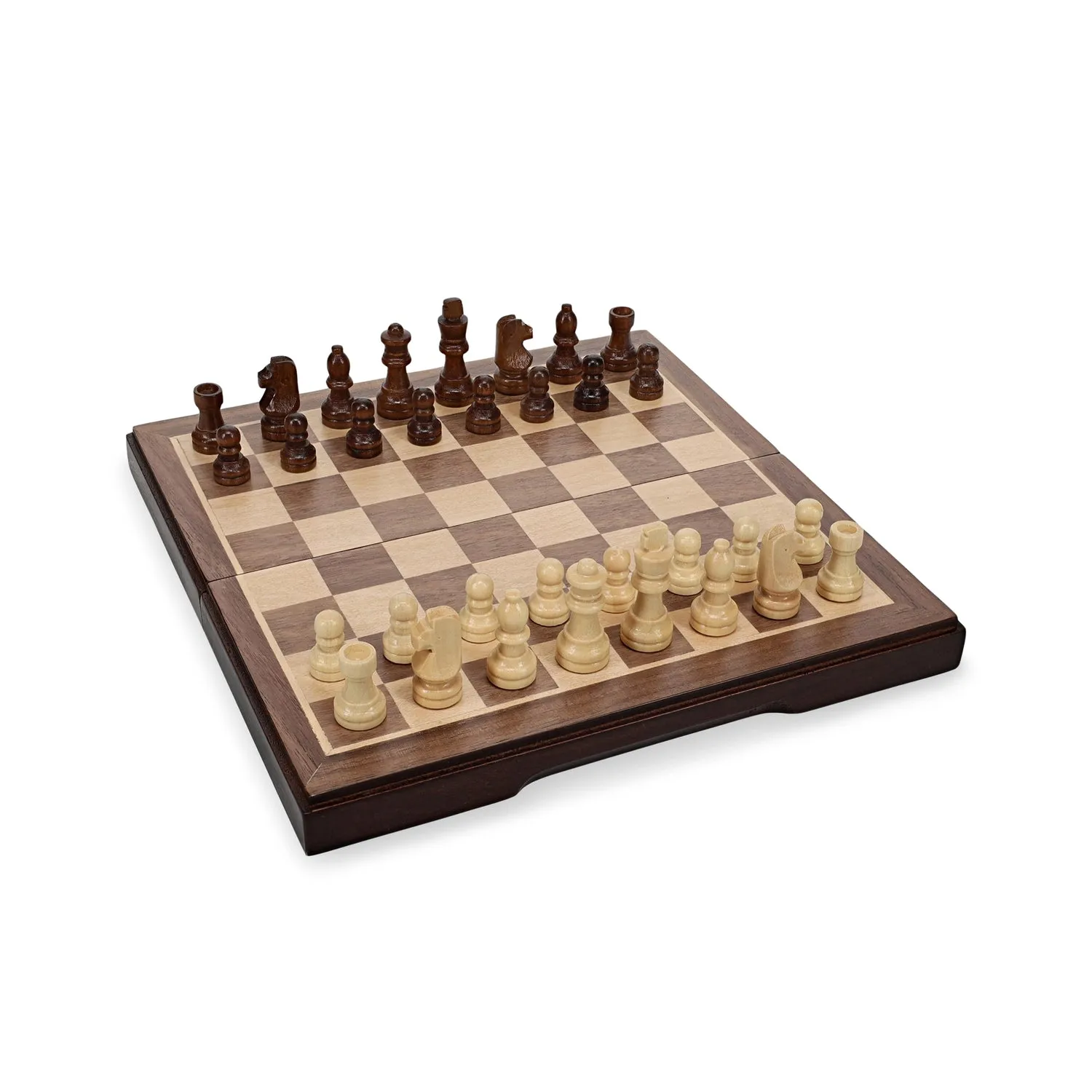 Magnetic Folding Chess & Checkers Set