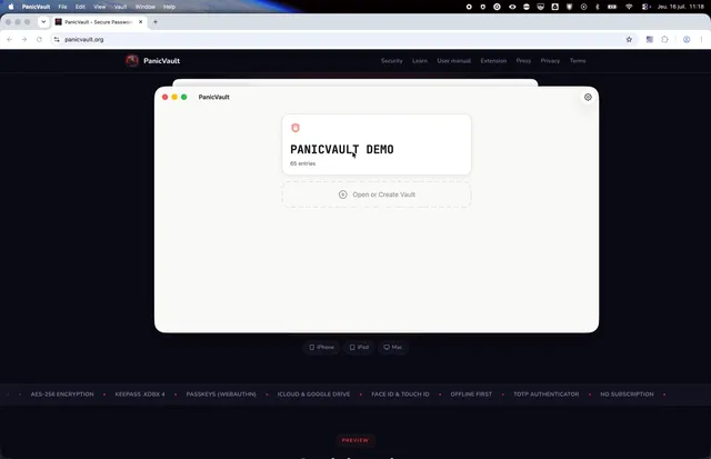 PanicVault