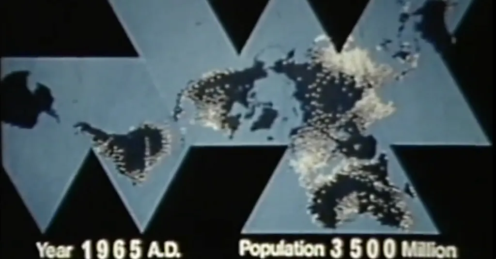 Buckminster Fuller — Animated Population Growth, 1965