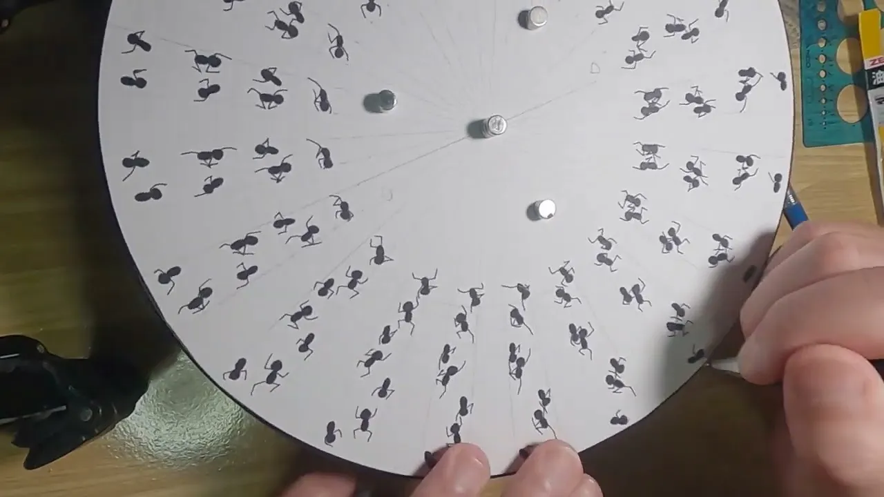 Ants on a Turntable