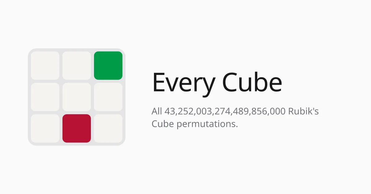 Every Cube