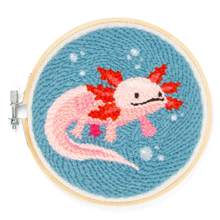 Axolotl Punch Needle Kit