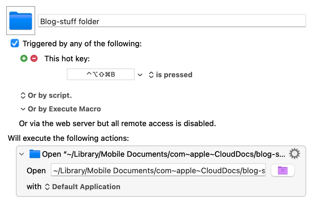 Keyboard Maestro File Launchers