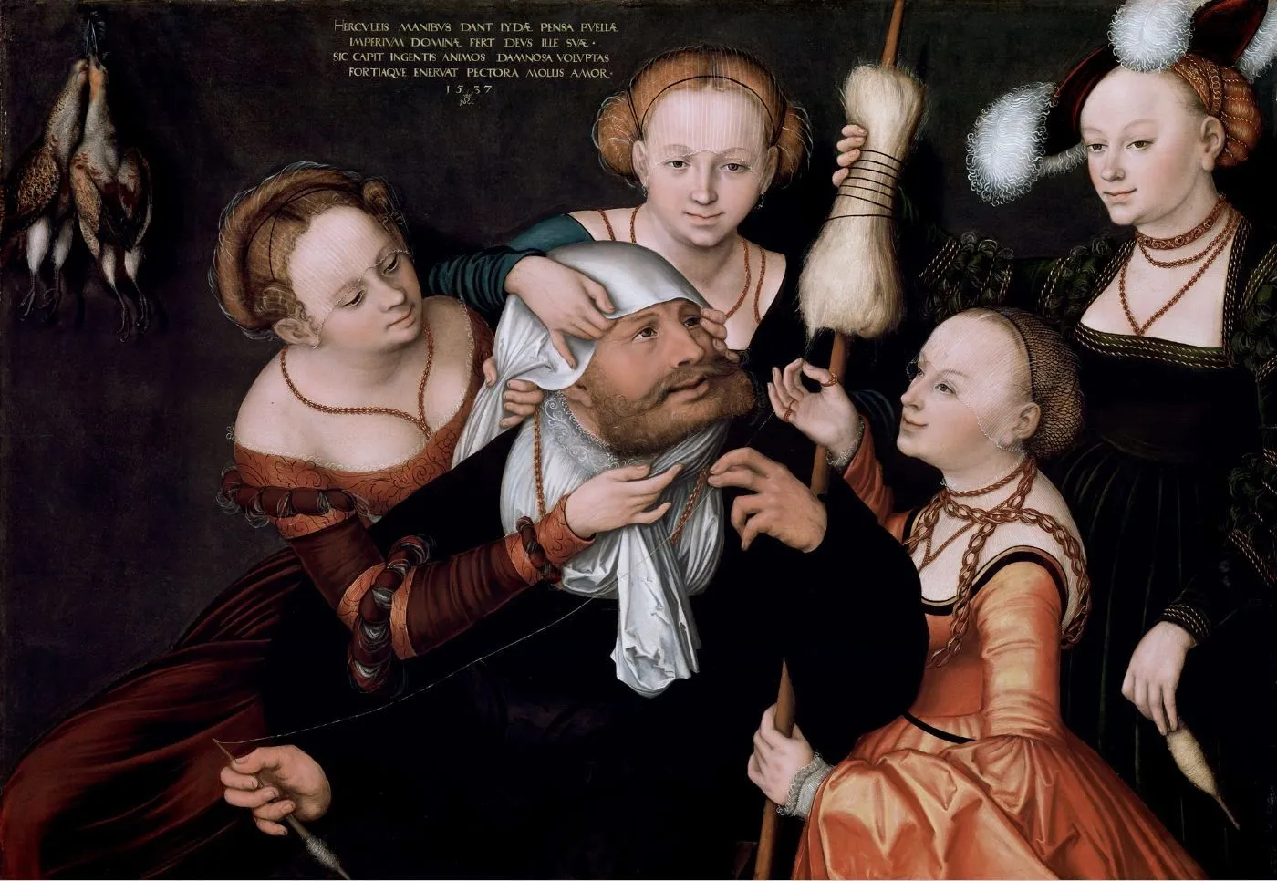 Heracles and Omphale, in Paint