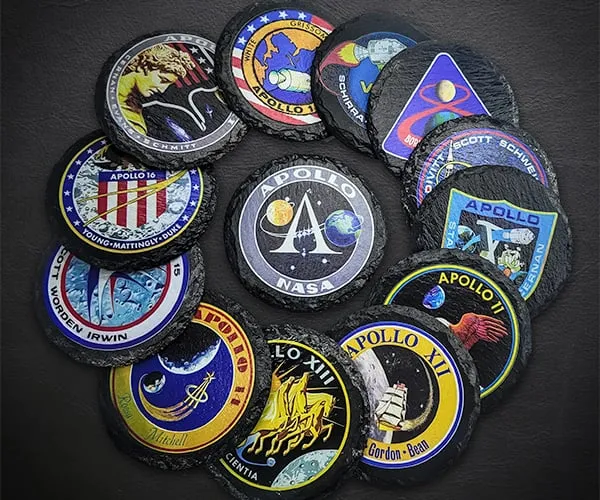 Apollo Program Slate Coasters