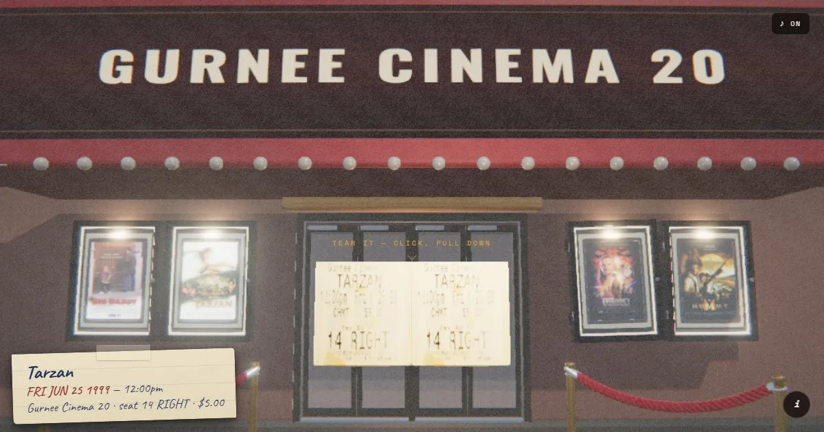 Movie Ticket Stubs since 1999