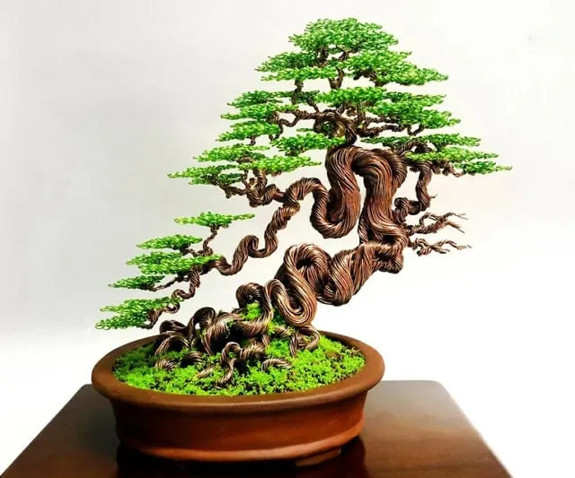Copper Wire Bonsai Tree