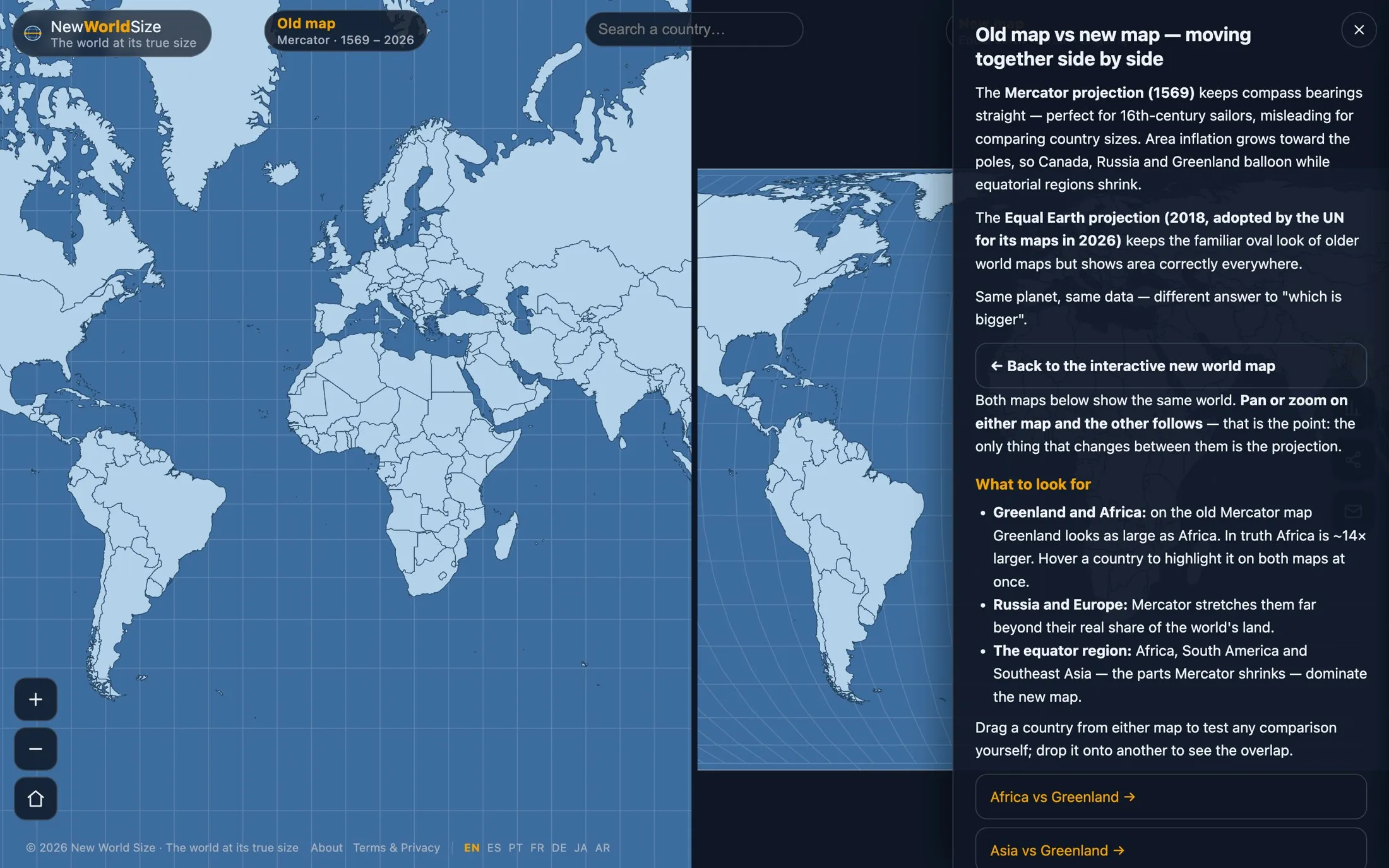 Old Map vs New Map