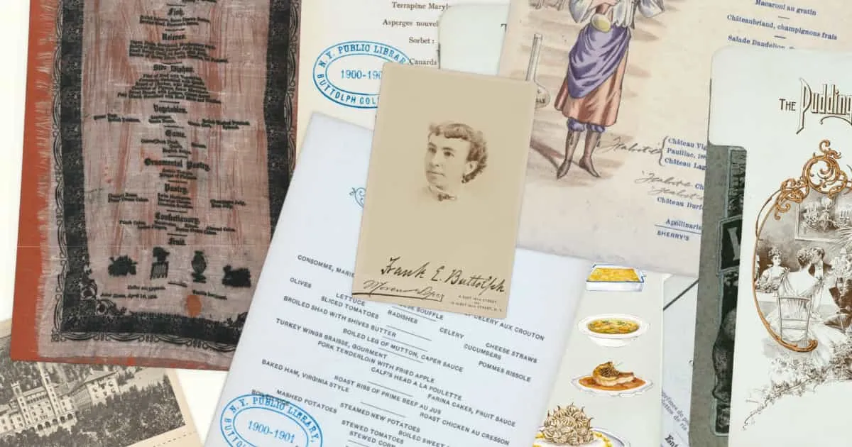 A History of Menus is a Menu of History