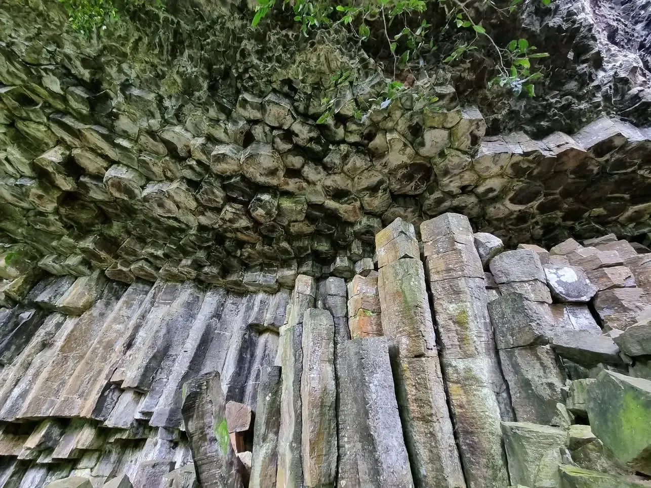 Huu Nha Basalt Column Waterfall