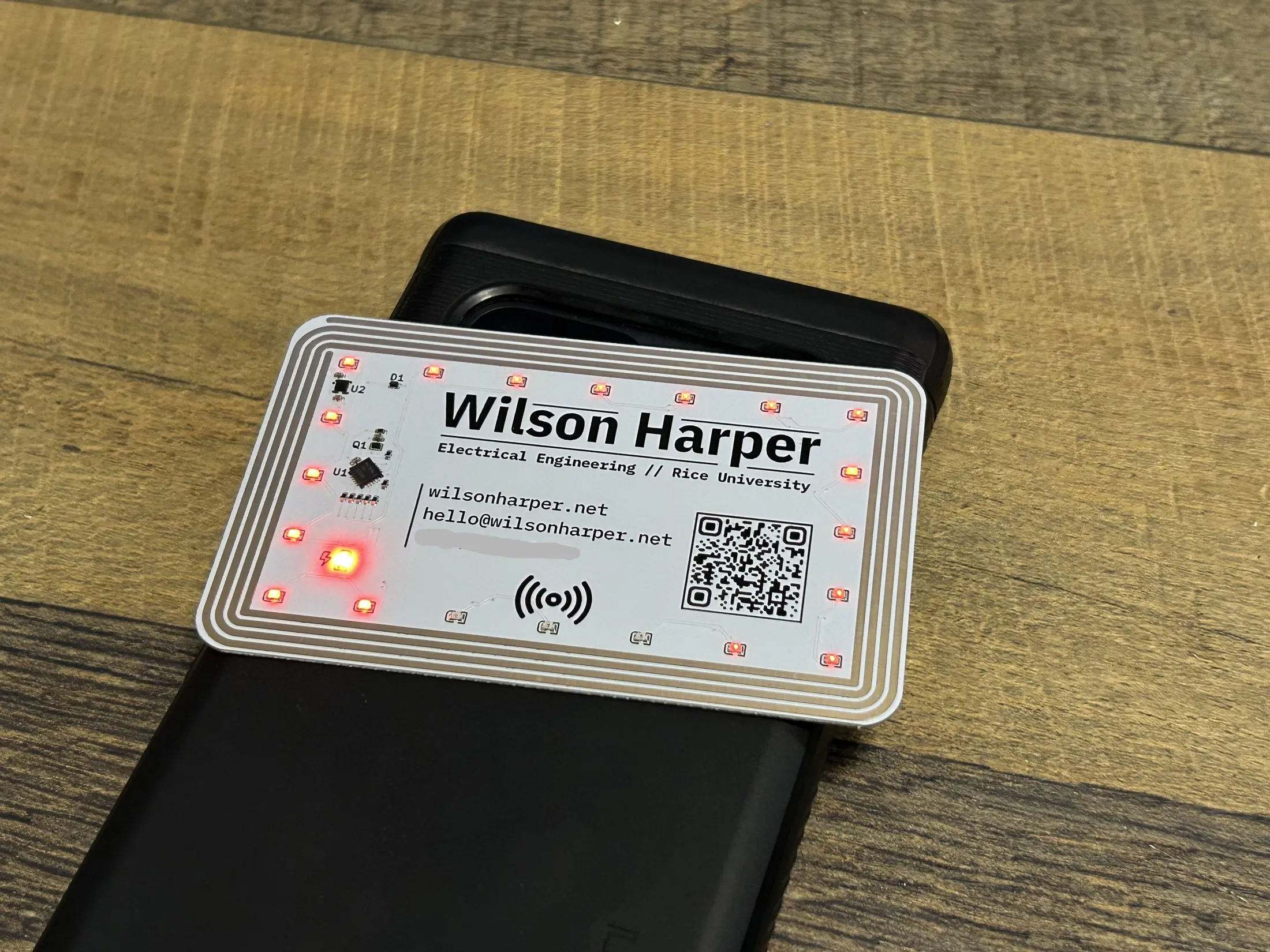 NFC Energy-Harvesting Business Card