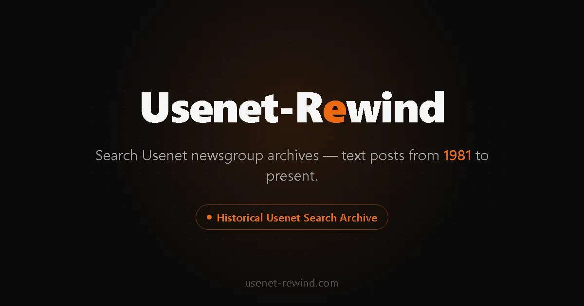 Usenet-Rewind